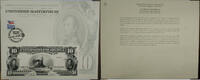 Briefmarken BEP souvenir card B 182 1994 ANA Unfinished Proposed $10 SC Canceled  1899 excellent condition