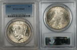 USA Silver Peace Dollar   PCGS MS-62 (9a) $1 Coin 1923 PCGS MS-62
