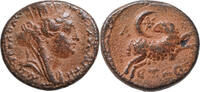 Seleucis, Pieria & Antiochia Æ Trichalkon Tyche, WIDDER mit Mondsichel -
