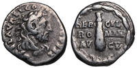 Commodus (177-192) AR Denar Rom, LÖWEN-Haube, Keule -