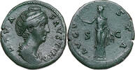 Faustina Maior (138-141) Æ As Rom, CERES mit Fackel und Ähren. Patina! -