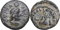 ISIS-FESTIVAL (~4. Jh.) Æ Alexandria. NILUS. Dio Sarapedi, Ras Serapis. SEHR SELTEN! Variante Revers -