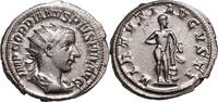 Gordianus III. (238-244) AR Antoninian Rom, HERKULES nackt mit Keule auf Fels, Löwenfell. TOP! -