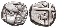 Volcae Tectosages AR Drachme Gallien, Kopf / Kreuz, Axt -