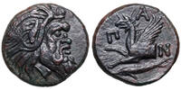 Thrakien, Pantikapaion (~310-304/3 BCE) Æ Cimmerian Bosporus. PAN / GREIF, STÖR -