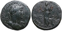 Hadrian (117-138) Æ Sesterz Rom. FELICITAS hält Caduceus und Füllhorn. -