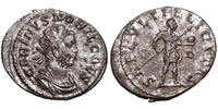 Carinus Caesar (282-283) Æ Antoninian Lugdunum. Prinz hält Speer und Globus. Guter Silbersud! -