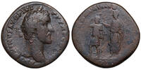 Antonius Pius (138-161) Æ Sesterz Rom. REX ARMENIIS. Antoninus krönt den armenischen König. Selten! -