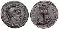 Constantinus I. (307-337) Æ Follis Ticinum, 319-320. GEFANGENE um Vexillum. Feine Details! -