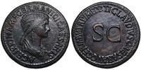 Agrippina Senior (t 33) AE Sesterz Rom, 50-54. S-C. Attraktives Stück! -