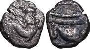Phönizien, Arados (~400-380 BCE) 1/3 Shekel Meeresgott Ba'al-Arwad; Galeere; Hippocamp -