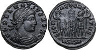 Delmatius (335-337) Æ Follis Siscia, SOLDATEN um Standarte. Ex. LANZ 1987! -