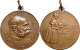 Franz Joseph I., 50. Regierungsjahr AE Medaille -