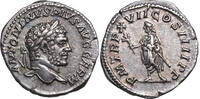 Caracalla (198-217) AR Denar Rom, 241. Kaiser h&auml;lt Zweig. vz- 220,00 EUR  Excl. 15,00 EUR Verzending