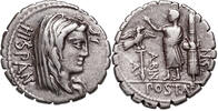 A. Postumius A. f. Sp. n. Albinus (81 BCE) AR Denar Rom. HISPANIA / Toga... 298,00 EUR  Excl. 15,00 EUR Verzending