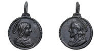 Jesus und Maria Wallfahrtsmedaille 18/19 Jh.  30,00 EUR  Excl. 7,00 EUR Verzending