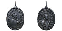 St. Ignatius von Loyola / St. Franz Xaverius Wahlfahrtsmedaille 18/19 Jh... 59,00 EUR  Excl. 9,00 EUR Verzending