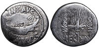 Marc Anton (32-31) AR Denar Heeresmzst. Patrae?. Legions-Denar, Galeere,... 250,00 EUR  Excl. 15,00 EUR Verzending