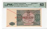 Poland 20 Złotych SPECIMEN -