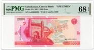Uzbekistan 2000 Som UNIQUE TOP POP SPECIMEN -