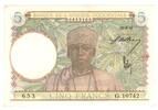 French West Africa 5 Francs -