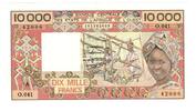 West African States, Ivory Coast 10 000 Francs -