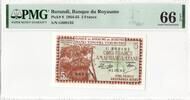 Burundi 5 Francs 1965 PMG 66 EPQ 70,00 EUR  Excl. 15,00 EUR Verzending