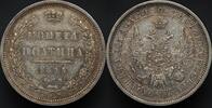 Russia Poltina 1855 UNC- 465,00 EUR  Excl. 15,00 EUR Verzending