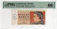 CZECHOSLOVAKIA 20 KORUN 1949 PMG 66 EPQ 110,00 EUR  Excl. 15,00 EUR Verzending