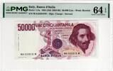 ITALY 50000 LIRE 1984-1986 PMG 64 EPQ 110,00 EUR  Excl. 15,00 EUR Verzending