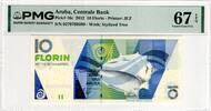 ARUBA 10 FLORIN 2012 PMG 67 EPQ 85,00 EUR  Excl. 15,00 EUR Verzending