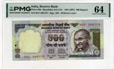 INDIA 500 RUPEES 1997 PMG 64 45,00 EUR  Excl. 15,00 EUR Verzending