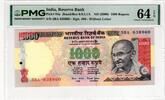 INDIA 1000 RUPEES 2000 PMG 64 EPQ 60,00 EUR  Excl. 15,00 EUR Verzending