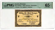 AUSTRIA, BRAUNAU 5 KREUTZER 1849 PMG 65 EPQ 220,00 EUR  Excl. 15,00 EUR Verzending