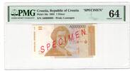 Croatia 1 Dinar SPECIMEN -