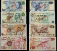 GHANA 1,2,5,10 Cedis 1976/1977 SPECIMEN UNC 100,00 EUR  Excl. 15,00 EUR Verzending