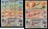 PHILIPPINES 2,5,10,20,50,100 PISO 1979 SPECIMEN UNC 170,00 EUR  Excl. 15,00 EUR Verzending