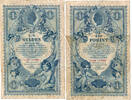 AUSTRIA 1 GULDEN = 1 FORINT 1888 IV 50,00 EUR  Excl. 15,00 EUR Verzending