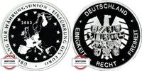 BRD Medaille - Übergang zur Währungsunion - versilbert - gekapselt -