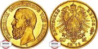 BADEN 20 Mark 1873 G J 184 - geprägt unter Großherzog Friedrich VZ-STG min. Randfehler