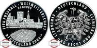 BRD Medaille - FIFA-WM in Deutschland - Stadion in Hamburg, gekapselt -