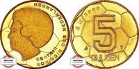 NIEDERLANDE 5 Gulden KM 231 - XI. Fußball-EM in Belgien und Holland - gekapselt -