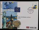 LETTLAND 2,00 Euro Ersttagsbrief -