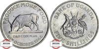 UGANDA 5 Shillings KM 7 - FAO-Serie - Kuh mit Kalb -