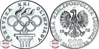 POLEN 200 Zloty PL-86 - Olympische Spiele in Montreal - Oly. Ringe -