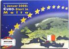 MALTA 3,88 € + 88 Cent KMS 2008 + Centwährung zum EURO-Start in einem Folder STG -