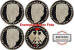 BRD 2 Mark J 424 - Kursmünze - kompletter Satz - Kurt Schumacher -