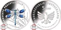 BRD 5 Euro Insektenreich - Gebärende Prachtlibelle -