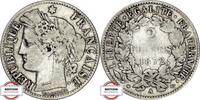 FRANKREICH KM 817 - Kopf der Marianne 2 Francs 1872 A fast SS