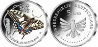 BRD 5 Euro Insektenreich - Schwalbenschwanz -